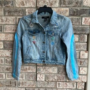 🍒💣 Avatar air bender handmade denim jacket
